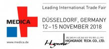 Welcome to Visit HIGHGRADE Booth in MEDICA 2018！