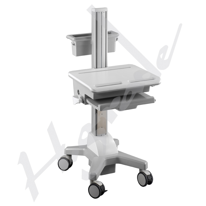 Hospital HealthCare Mobile Trolley Cart for laptop / computer mobile workstation cart