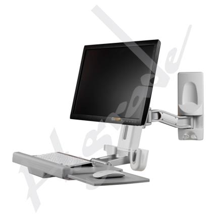 Sit-Stand Wall Mount Computer Workstation System