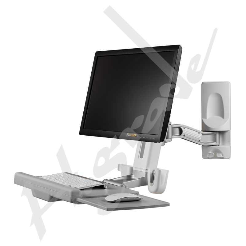 Sit-Stand Wall Mount Computer Workstation System