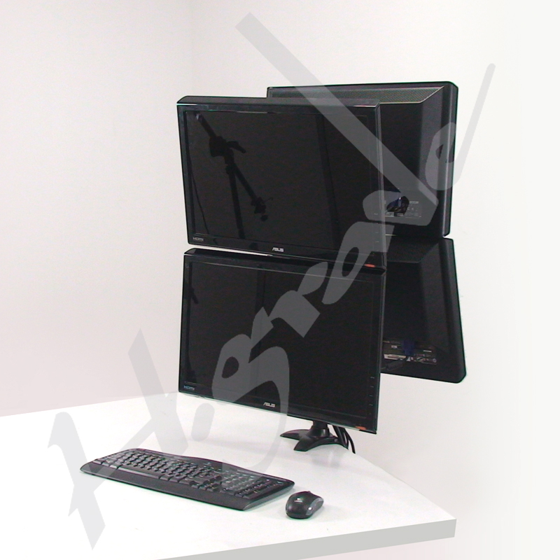 Multi Mounts - Quad LCD Monitor Stand - Desk Clamp Base