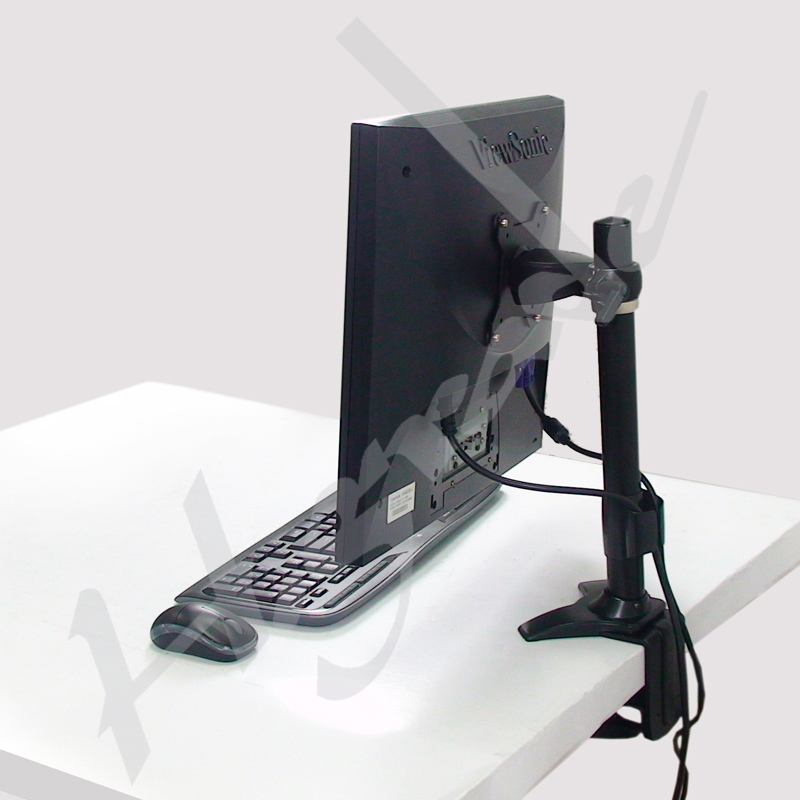 Single LCD Monitor Stand - Clamp Base