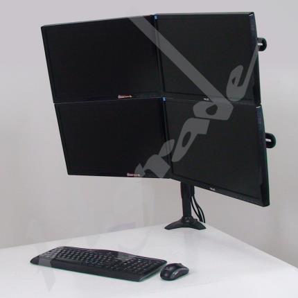 Multi Mounts - Large Quad LCD Monitor Stand - VESA 200 x 100