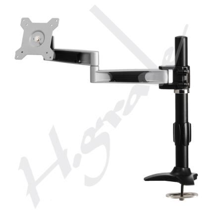 Single LCD Monitor Stand with two articulating arms