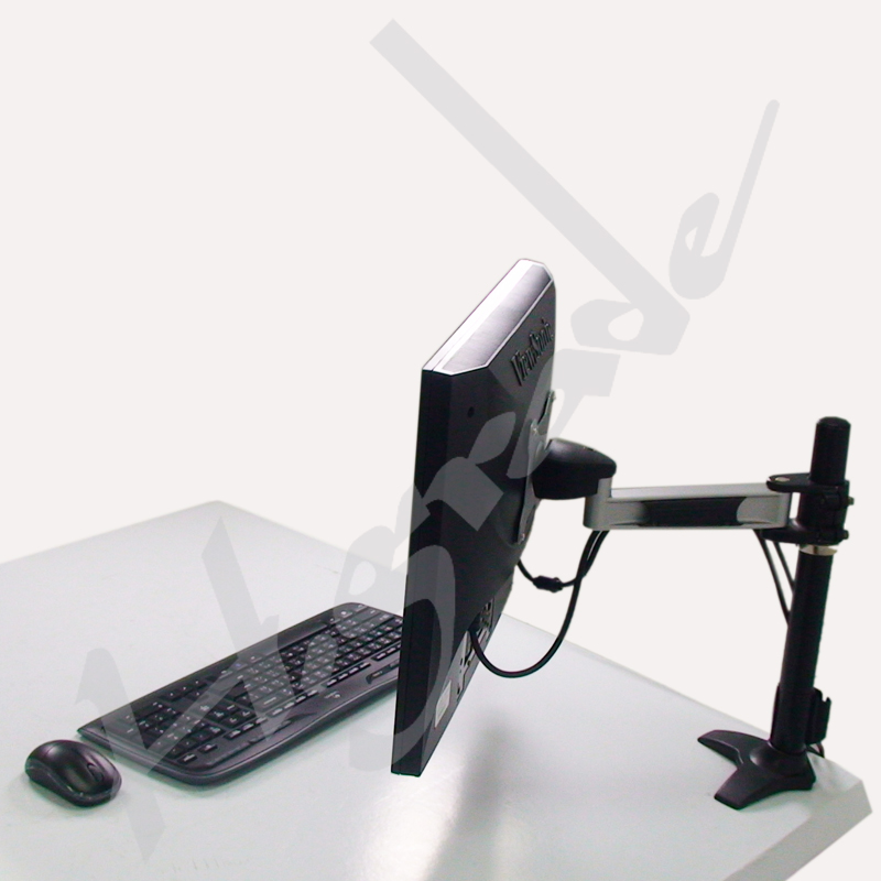 Single LCD Monitor Stand with one articulating arm