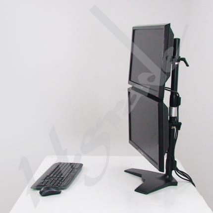 Dual Vertical LCD Monitor Stand