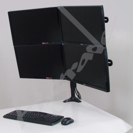 Multi Mounts - Large Quad LCD Monitor Stand - VESA 200 x 100
