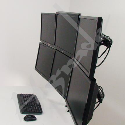 Multi Mounts - Hex LCD / LED Monitor Desk Mount