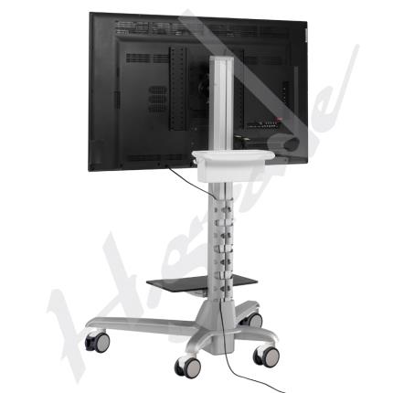 Conference Mobile Display Trolley Cart with Documents basket handle and Tray