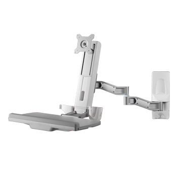 Sit-Stand Swing Arm Wall Mount Computer Workstation System, OEW20