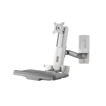 Sit-Stand Wall Mount Computer Workstation System, OEW10