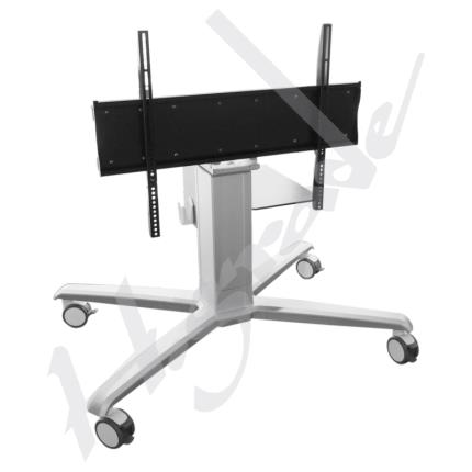 Mobile Trolley Cart with Motorized (Electrical) LIFT and Tilting Display Frame for Large Format e-Touch Interactive Display