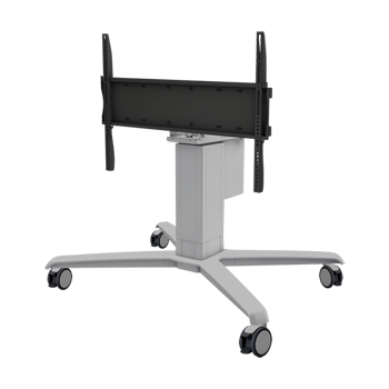 Mobile Trolley Cart with Motorized (Electrical) LIFT and Flat Mount for Large Format e-Touch Interactive Display, CPM863