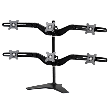 Multi Mounts - 6 LCD / LED Monitor Stand, TS746A