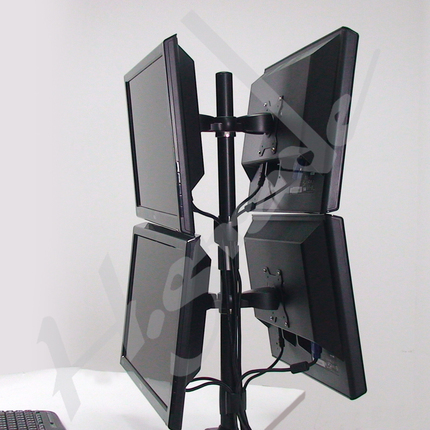 Multi Mounts - Quad LCD Monitor Stand - Desk Clamp Base