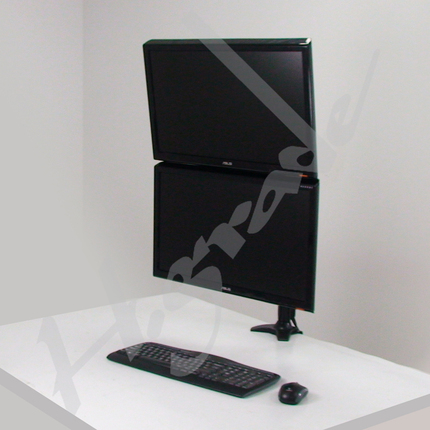 Multi Mounts - Dual LCD Monitor Stand - Clamp Base