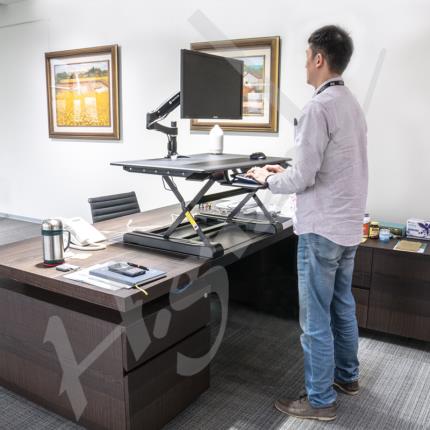 Sit-Stand Integrated Desk Workstation