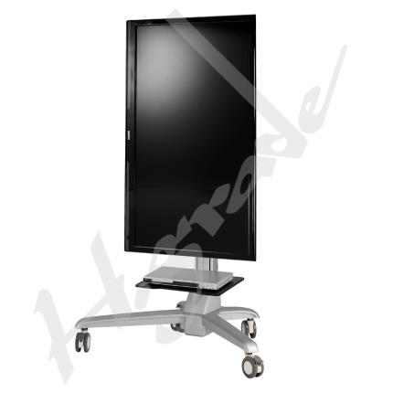 Conference Mobile Display Trolley Cart with Document Basket Handle and Tray CT860