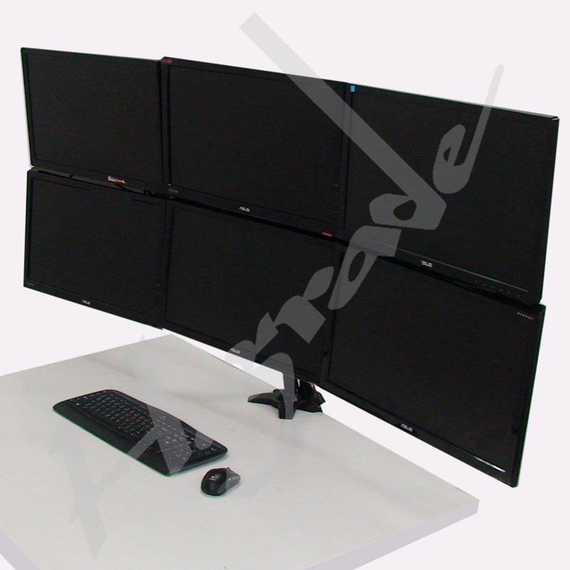 Multi Mounts - Hex LCD Monitor Desk Mount