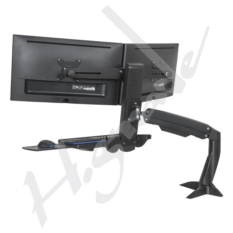 WST12E, Dual Monitor Integrated Desk Combo System