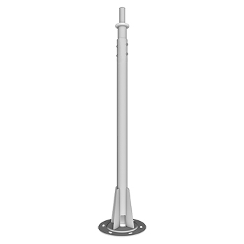 An ideal Medical/Healthcare IT solutions for the Infotainment - AAF002 Height Adjustable Floor Mount Pole, AAF002