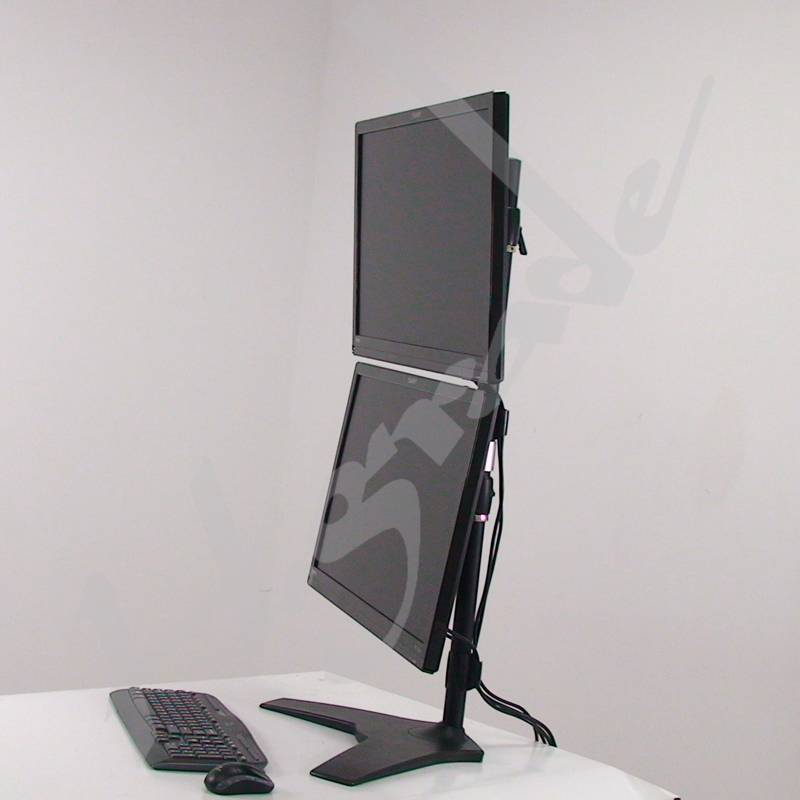 Dual LCD Monitor Stand - vertical with vesa 200 x100, TS042 - HIGHGRADE