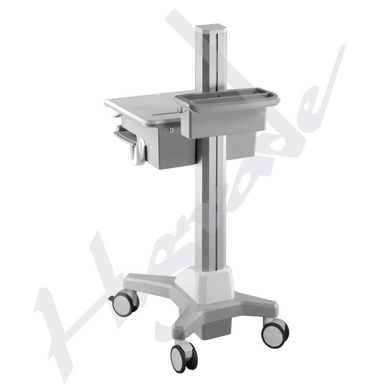 Ergonomic mobile trolley cart for laptop - non powered cart